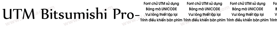 UTM Bitsumishi Pro字体转换
